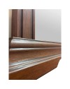 Specchiera in legno ciliegio con cornice decorativa Venere 90x4x104H