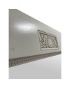Specchiera in legno avorio con cornice decorativa Athena 85x4x104H