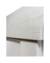 Specchiera in legno avorio con cornice decorativa Athena 85x4x104H