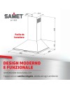 Cappa a piramide 60 cm Eolo60 inox Samet