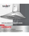Cappa a piramide 60 cm Eolo60 inox Samet