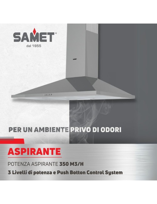 Cappa a Piramide 90 cm Eolo 90 Inox Samet Prezzo