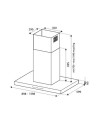 Cappa isola Bertazzoni KTI90PRO1XA 90 cm. motore a 3 velocità acciaio inox classe A
