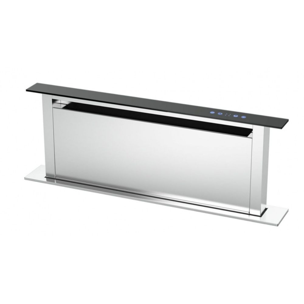 Cappa a scomparsa down draft Bertazzoni KDD90XA 90 acciaio inox e vetro nero classe A