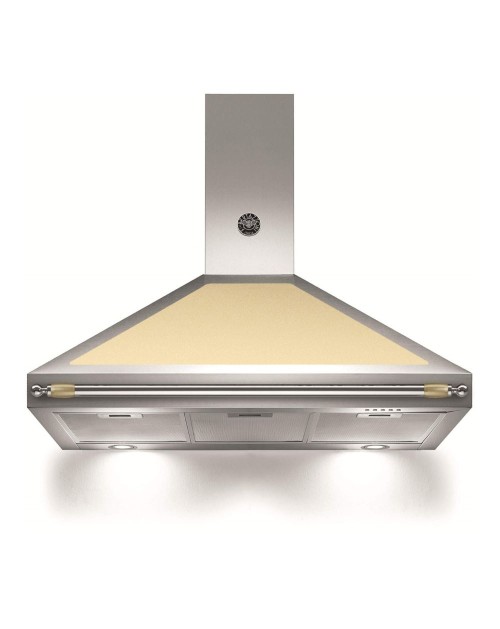 Cappa parete Bertazzoni K100HERCRA 100 cm. inox e scocca crema classe A