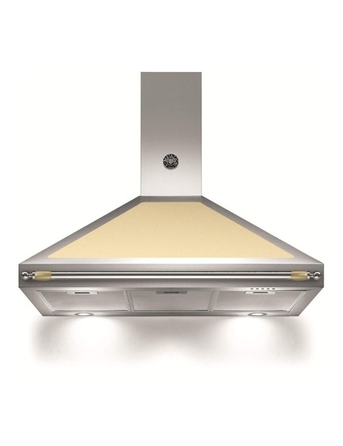Cappa parete Bertazzoni K100HERCRA 100 cm. inox e scocca crema classe A