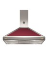 Cappa parete Bertazzoni K100HERVIA 100 cm. inox e scocca rossa classe A