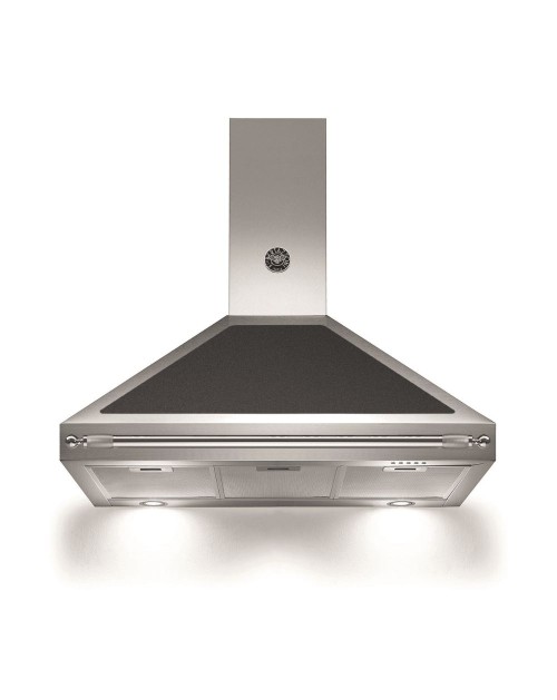 Cappa parete Bertazzoni K90HERNEA 90 cm inox e scocca nera classe A