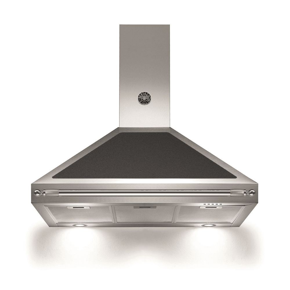 Cappa parete Bertazzoni K90HERNEA 90 cm inox e scocca nera classe A