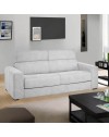 Divano letto 3 posti Crien tessuto Luna grigio chiaro 205x97x83H