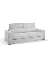 Divano letto 3 posti Crien tessuto Luna grigio chiaro 205x97x83H