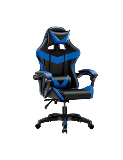 Poltrona Gaming colore nero blu PVC – Comfort e Design