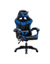 Poltrona Gaming colore nero blu PVC – Comfort e Design