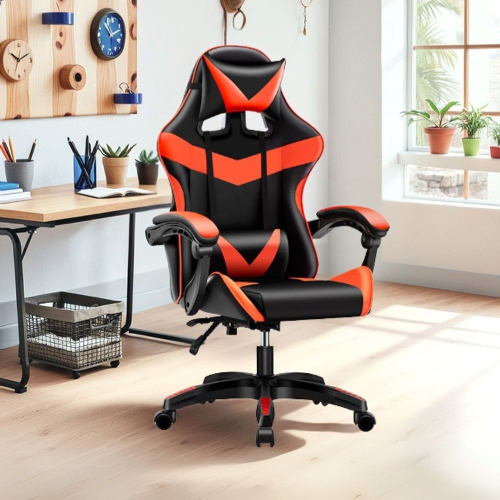 Poltrona Gaming colore nero rosso PVC – Comfort e Design