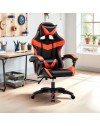 Poltrona Gaming colore nero rosso PVC – Comfort e Design