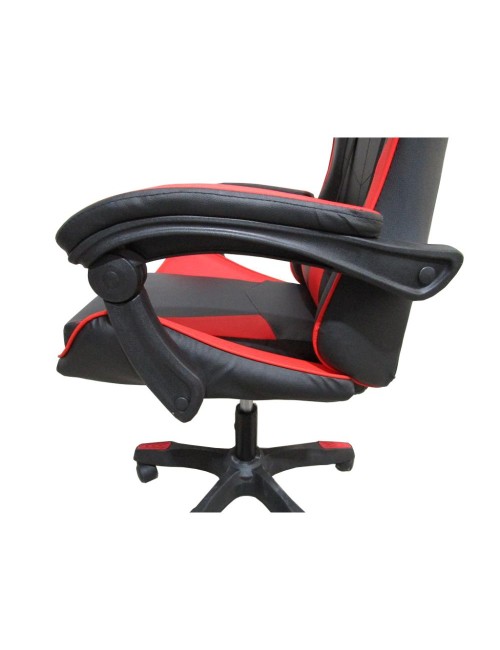 Poltrona Gaming colore nero rosso PVC – Comfort e Design