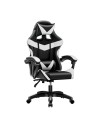Poltrona Gaming colore nero bianco PVC – Comfort e Design