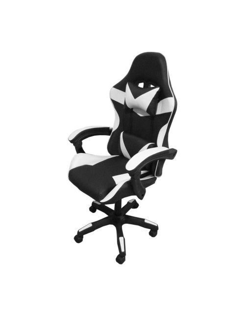 Poltrona Gaming colore nero bianco PVC – Comfort e Design