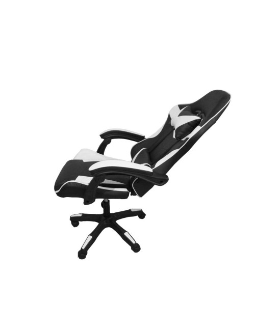 Poltrona Gaming colore nero bianco PVC – Comfort e Design