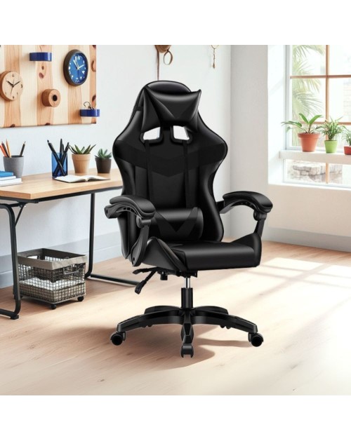 Poltrona Gaming colore nero PVC – Comfort e Design