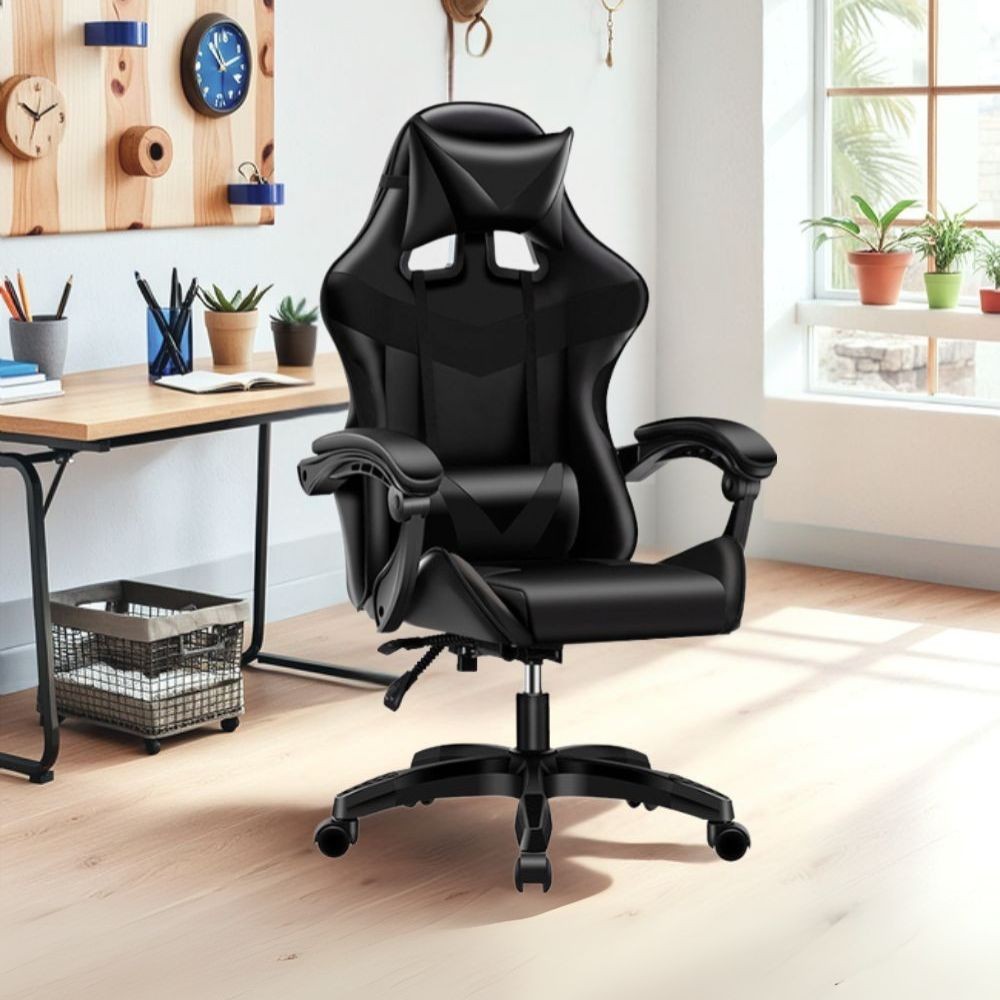 Poltrona Gaming colore nero PVC – Comfort e Design