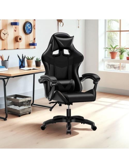 Poltrona Gaming colore nero PVC – Comfort e Design