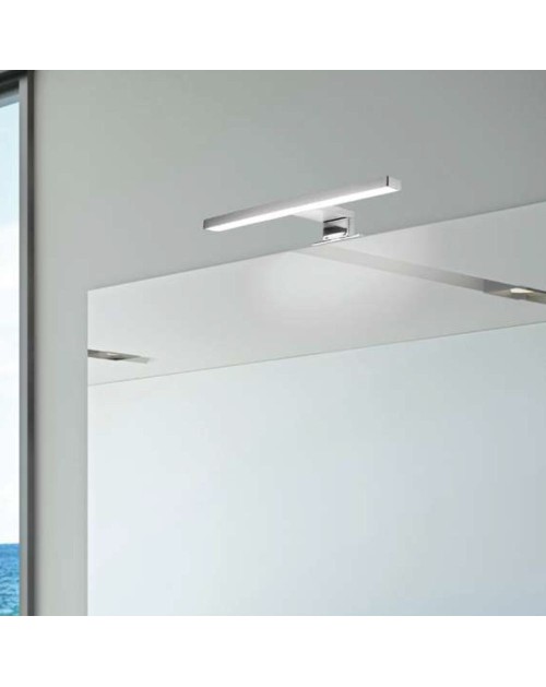 Lampada LED per bagno Kyra 300 mm colore cromato