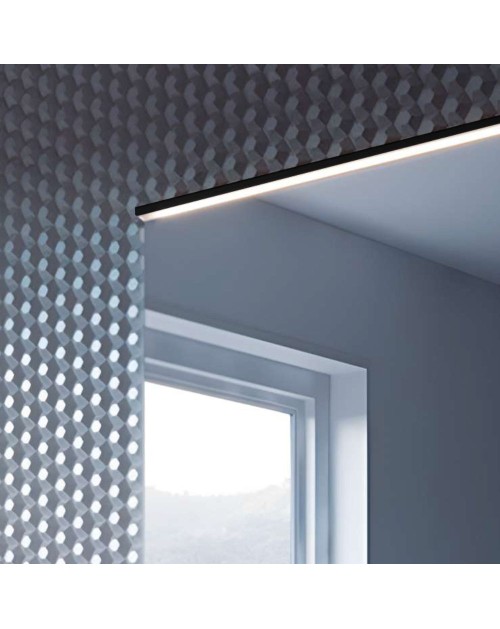 Profilo illuminazione LED bagno Walk 800 mm colore nero opaco