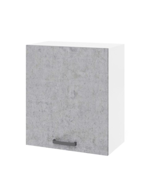 Pensile scolapiatti 60 cm con anta 60x32x72H cemento