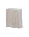 Pensile scolapiatti 60 cm con anta 60x32x72H olmo