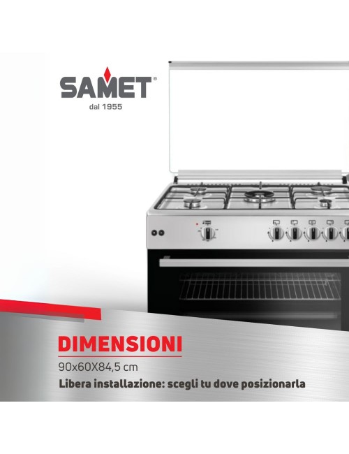 Cucina con Forno a Gas 90x60 Cerere 90 Prezzo