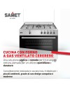 Cucina con forno a gas ventilato 90x60 Cerere 90