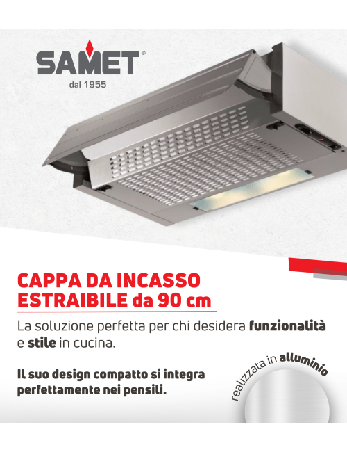 Cappa da Incasso Estraibile 90 Samet Prezzo