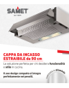 Cappa da incasso estraibile 90 Samet
