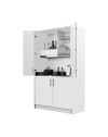 Cucina salvaspazio a scomparsa Fold Evolution colore bianco e elettrodomestici inclusi 125x62x208H