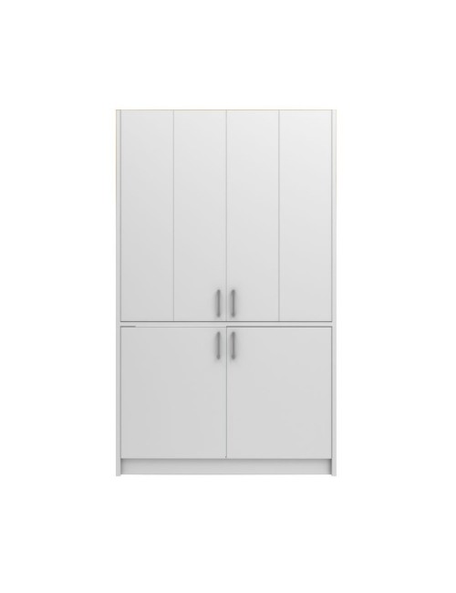 Cucina salvaspazio a scomparsa Fold Evolution colore bianco e elettrodomestici inclusi 125x62x208H