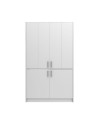 Cucina salvaspazio a scomparsa Fold Evolution colore bianco e elettrodomestici inclusi 125x62x208H