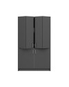 Cucina salvaspazio a scomparsa Fold Evolution colore antracite e elettrodomestici inclusi 125x62x208H