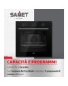 Forno multifunzione nero friggitrice ad aria Pales classe A Samet