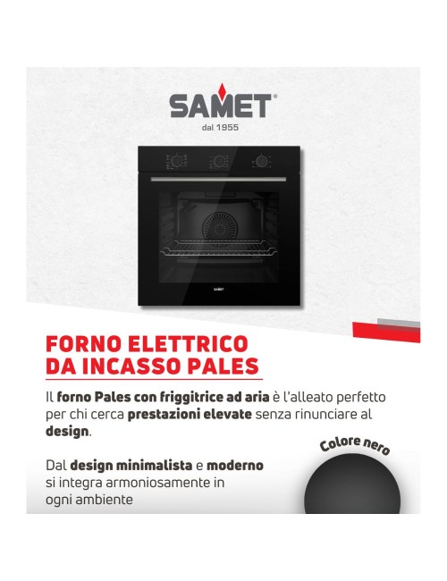 Forno Multifunzione Nero Friggitrice ad Aria Pales Classe A Samet Offerta