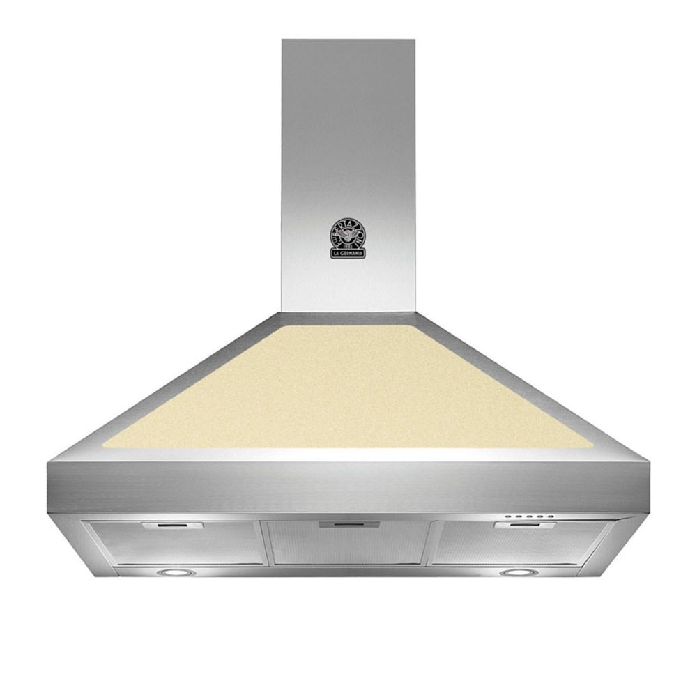Cappa parete Bertazzoni K90HERCRA 90 cm inox e scocca crema classe A