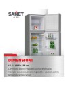 Frigorifero doppia porta Samet Onice 138 inox