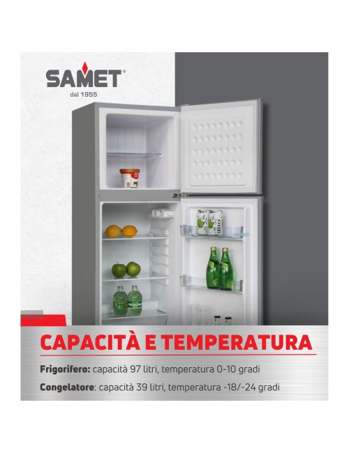 Frigorifero Doppia Porta Samet Onice 138 Inox Prezzo