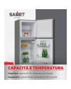Frigorifero doppia porta Samet Onice 138 inox