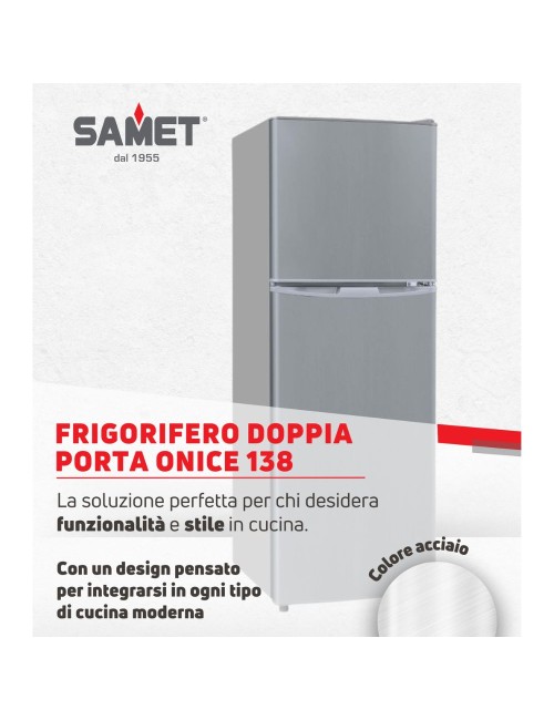 Frigorifero Doppia Porta Samet Onice 138 Inox Prezzo