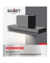 Gruppo cappa sottopensile Kripto90 inox Samet