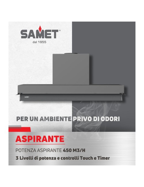 Gruppo Cappa Sottopensile Kripto90 Inox Samet Prezzo