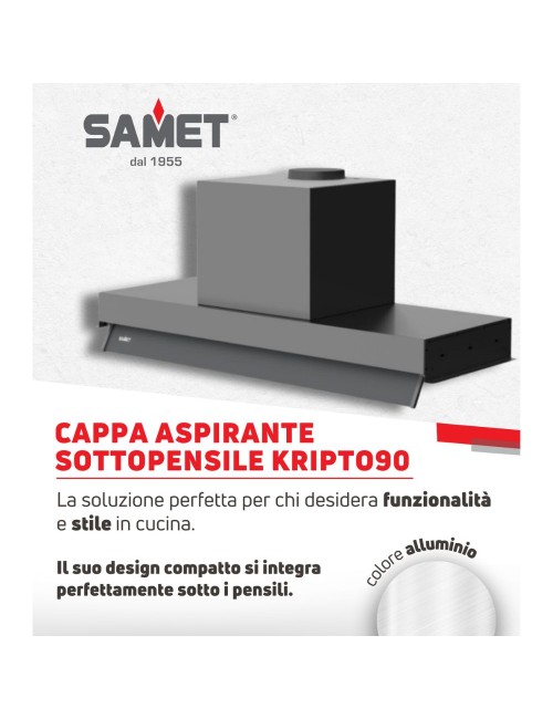 Gruppo Cappa Sottopensile Kripto90 Inox Samet Prezzo