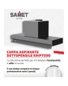 Gruppo cappa sottopensile Kripto90 inox Samet