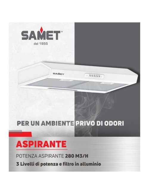 Gruppo Cappa Sottopensile Tornado 90 Bianco Samet Prezzo
